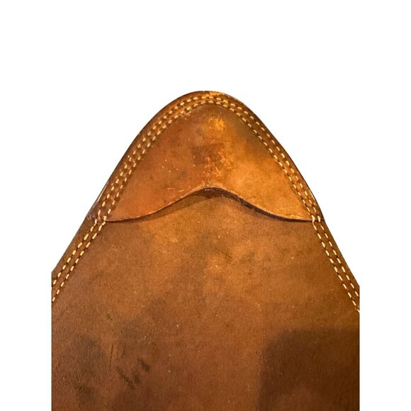 Vintage Tooled Leather Horse Wall Art Triangle Western Decor Saddle Style - Picture 4 of 15